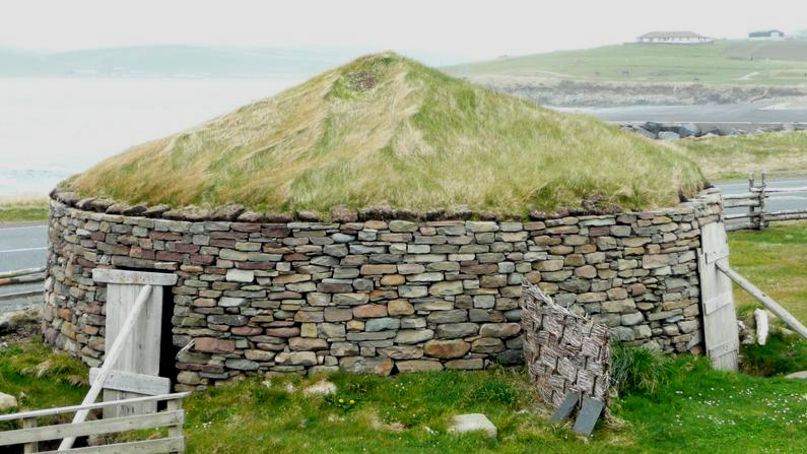 Not our accommodation, its a reconstructed pictish house near Sumburgh Airport