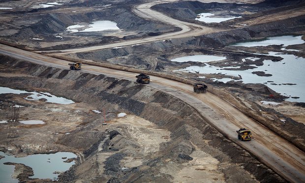 Tar sands mining operations near Calgary, Canada. From the start of April, RBS pulled all investment in such projects, but a bit too little too late for me. Photograph: Todd Korol/Reuters/Corbis